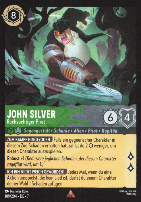 John Silver - Rachsüchtiger Pirat 7ARI-109 Rare Deutsch