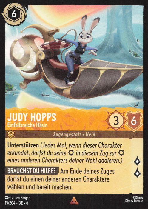 Judy Hopps - Einfallsreiche Häsin 6AZS-015 Rare Deutsch