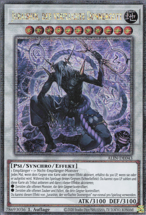 Juraishin, der verfluchte Donnergott (V.2) ALIN-DE043 Quarter Century Secret Rare Deutsch