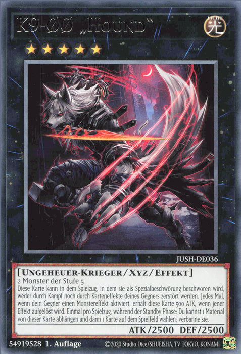 K9-ØØ „Hound“ JUSH-DE036 Rare Deutsch