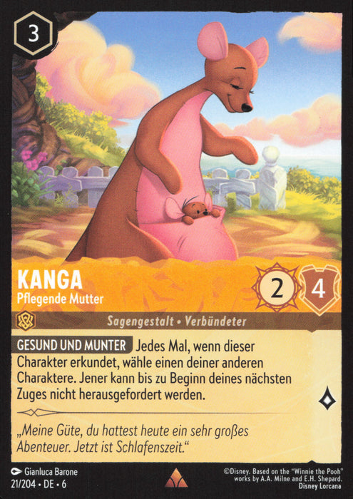 Kanga - Pflegende Mutter 6AZS-021 Rare Deutsch