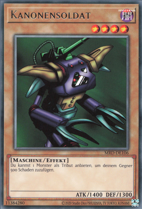 Kanonensoldat MRD-25TH-DE106 Rare Deutsch