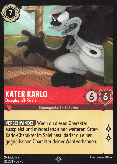 Kater Karlo - Dampfschiff-Rivale 5SSK-116 Super Rare Deutsch