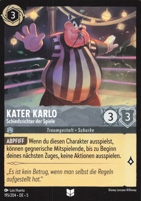 Kater Karlo - Schiedsrichter der Spiele 5SSK-195 Uncommon Deutsch