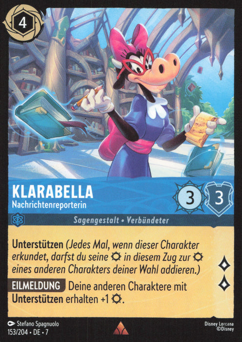 Klarabella - Nachrichtenreporterin 7ARI-153 Rare Deutsch