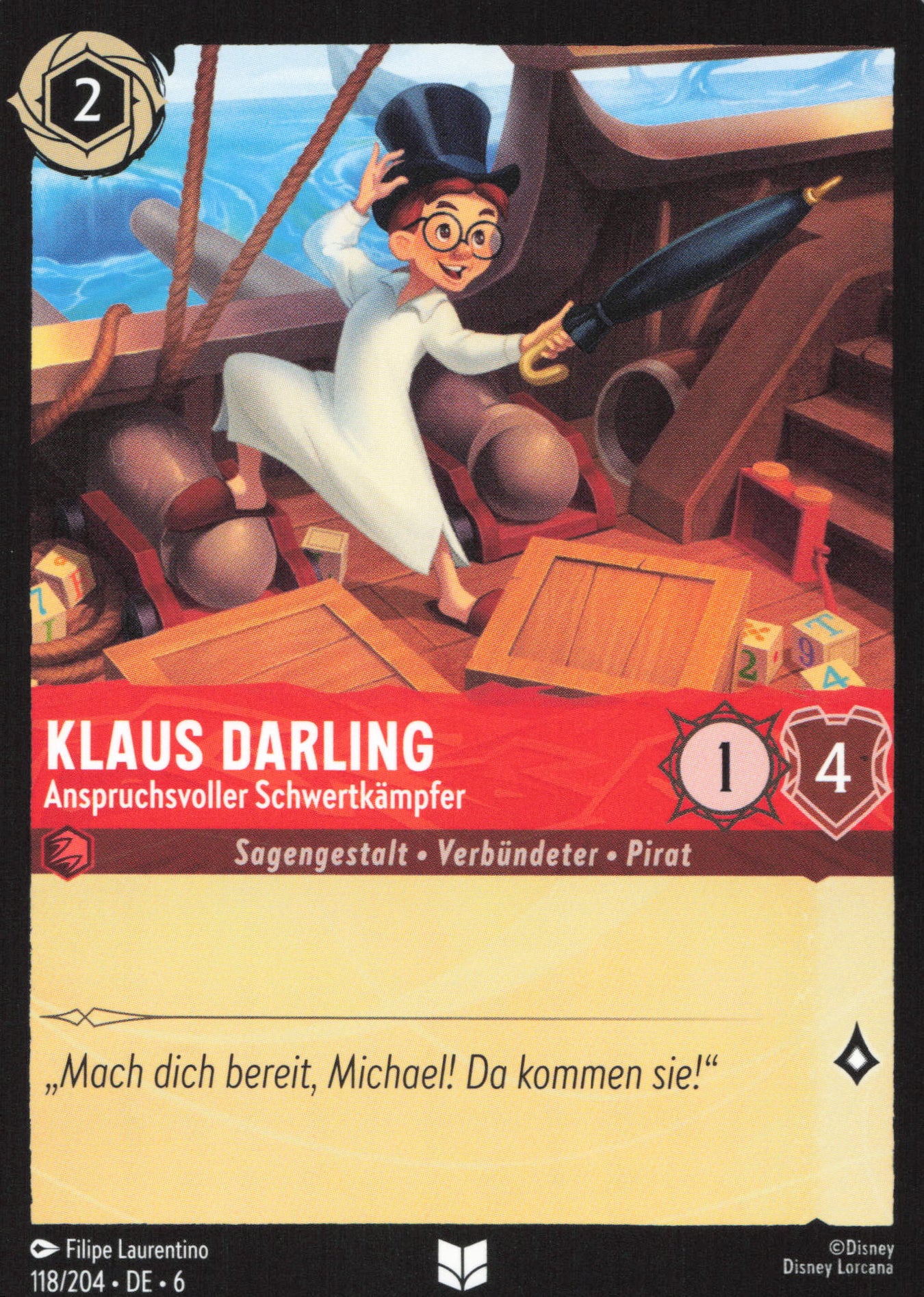 Klaus Darling Disney Lorcana Karten