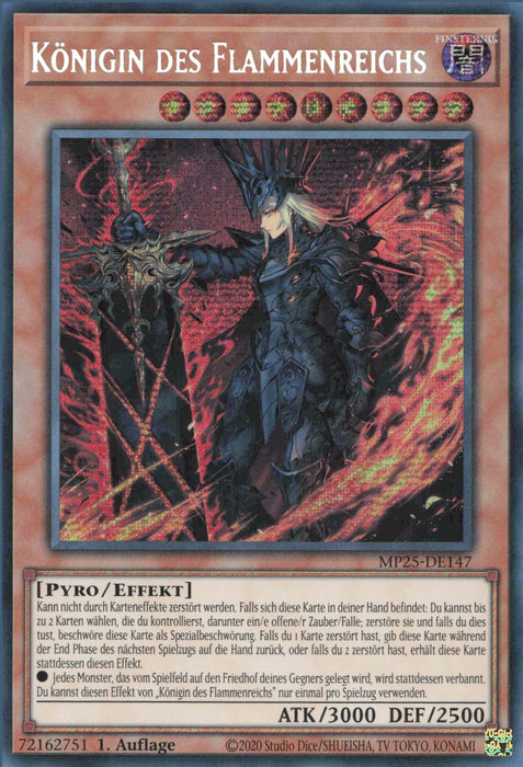 Königin des Flammenreichs MP25-DE147 Secret Rare Deutsch