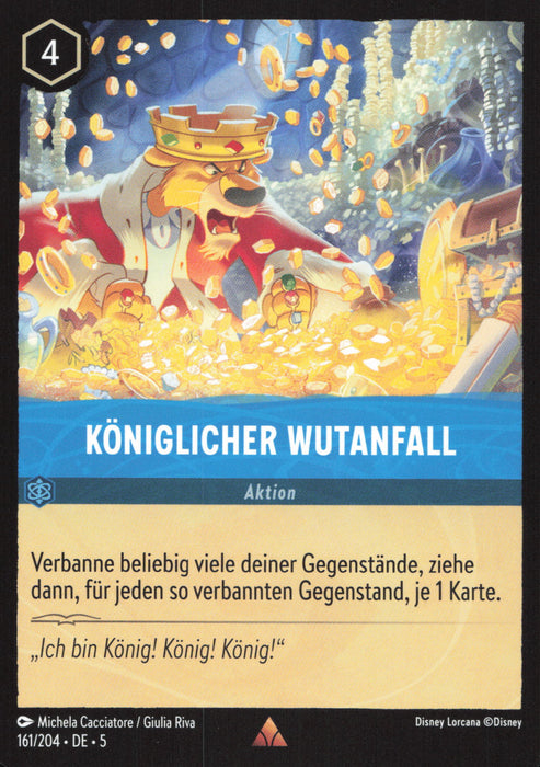 Königlicher Wutanfall (V.1) 5SSK-161 Rare Deutsch