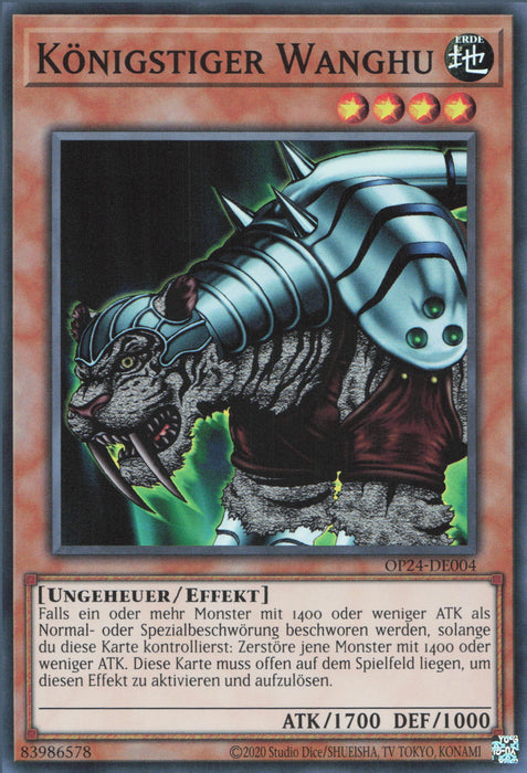 Königstiger Wanghu OP24-DE004 Super Rare Deutsch
