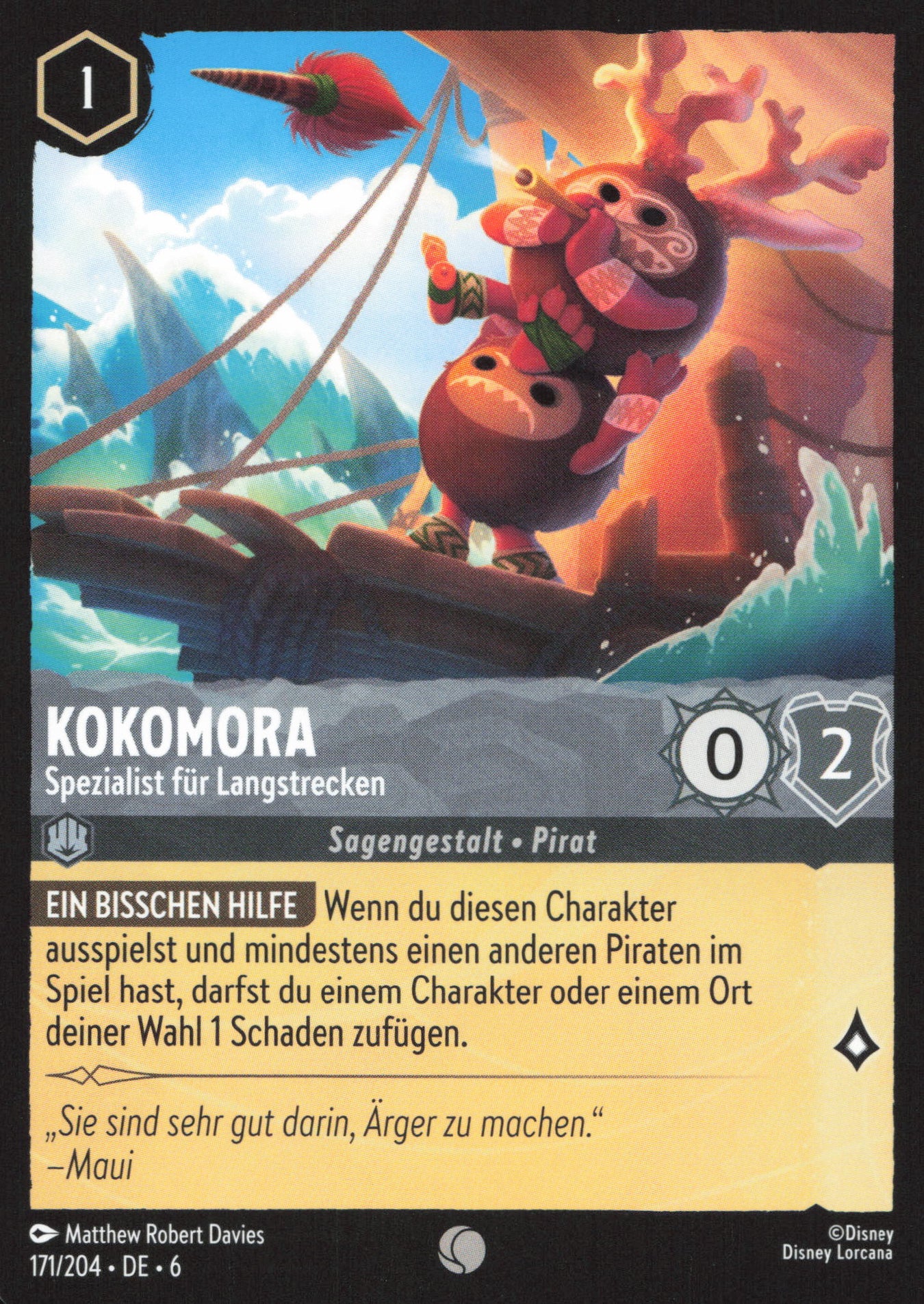 Alle Kokomora Charakterkarten in Disney Lorcana