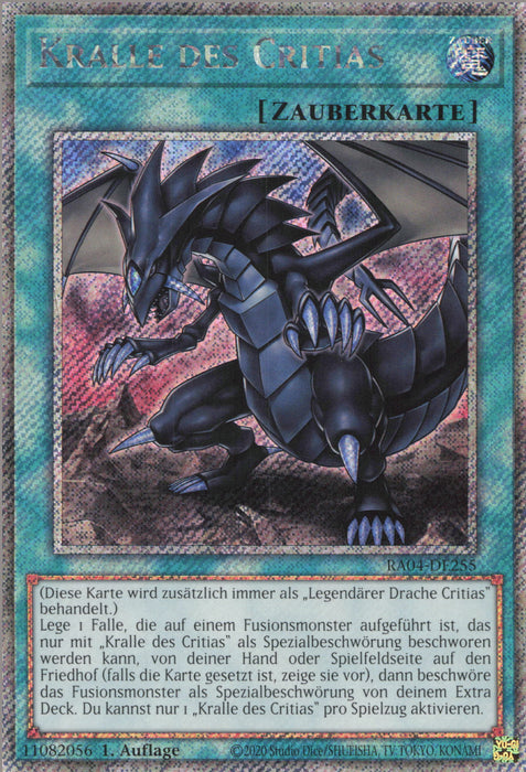 Kralle des Critias (V.1) RA04-DE255 Platinum Secret Rare Deutsch