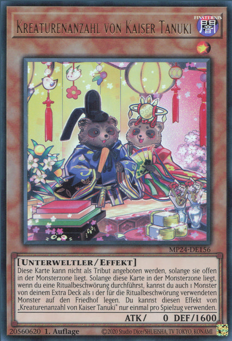 Kreaturenanzahl von Kaiser Tanuki MP24-DE156 Ultra Rare Deutsch