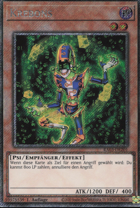 Krebons (V.1) RA03-DE201 Platinum Secret Rare Deutsch