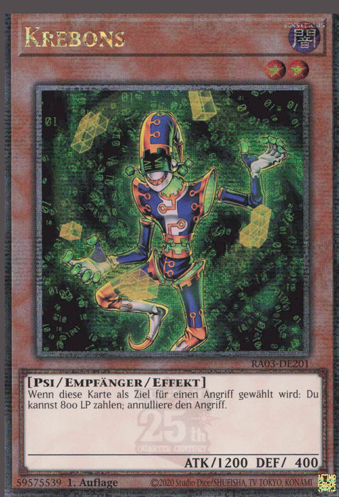 Krebons (V.2) RA03-DE201 Quarter Century Secret Rare Deutsch