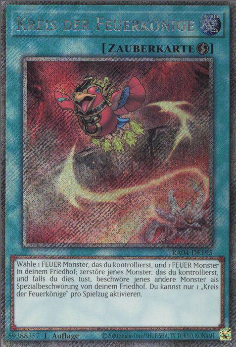 Kreis der Feuerkönige (V.1) RA04-DE195 Platinum Secret Rare Deutsch