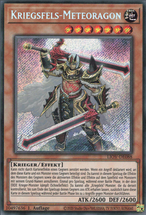 Kriegsfels-Meteoragon LIOV-DE088 Secret Rare