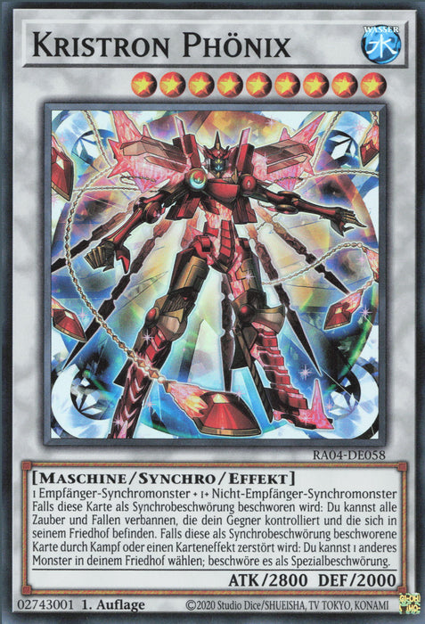 Kristron Phönix (V.1) RA04-DE058 Super Rare Deutsch