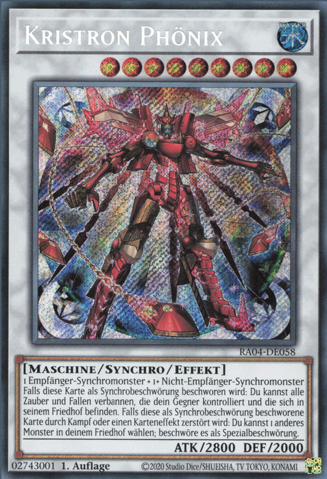 Kristron Phönix (V.3) RA04-DE058 Secret Rare Deutsch