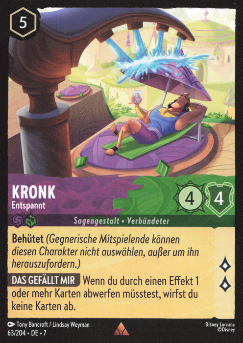 Kronk - Entspannt 7ARI-063 Rare Deutsch