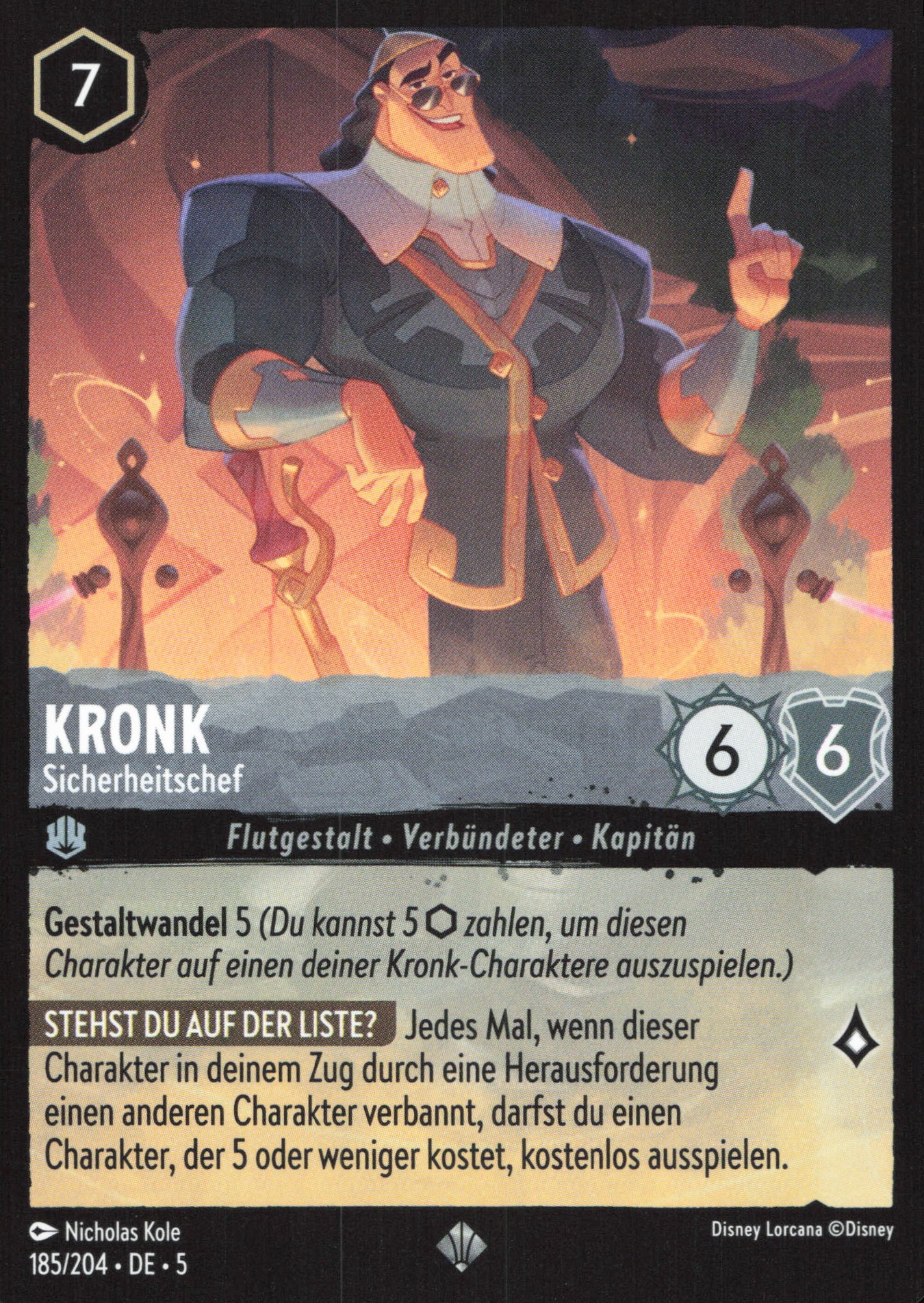 Alle Kronk Charakterkarten in Disney Lorcana