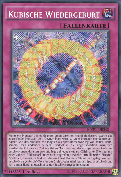 Kubische Wiedergeburt (V.3) MVP1-DES43 Secret Rare Deutsch