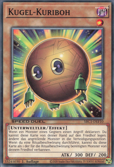 Kugel-Kuriboh SBC1-DEF10 Common Deutsch