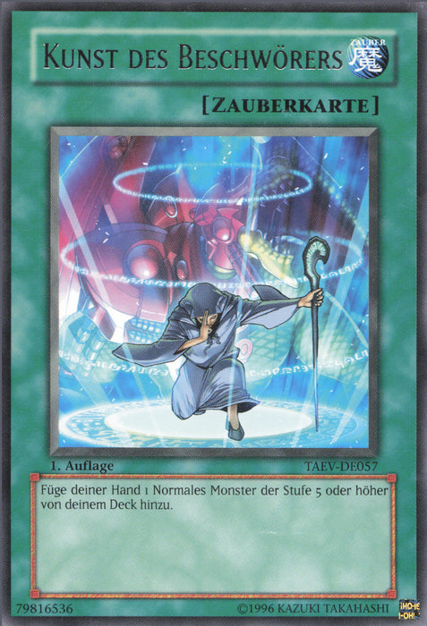 Kunst des Beschwörers TAEV-DE057 Rare Deutsch