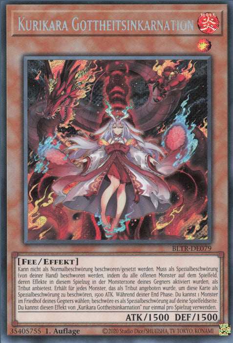 Kurikara Gottheitsinkarnation BLTR-DE079 Secret Rare Deutsch