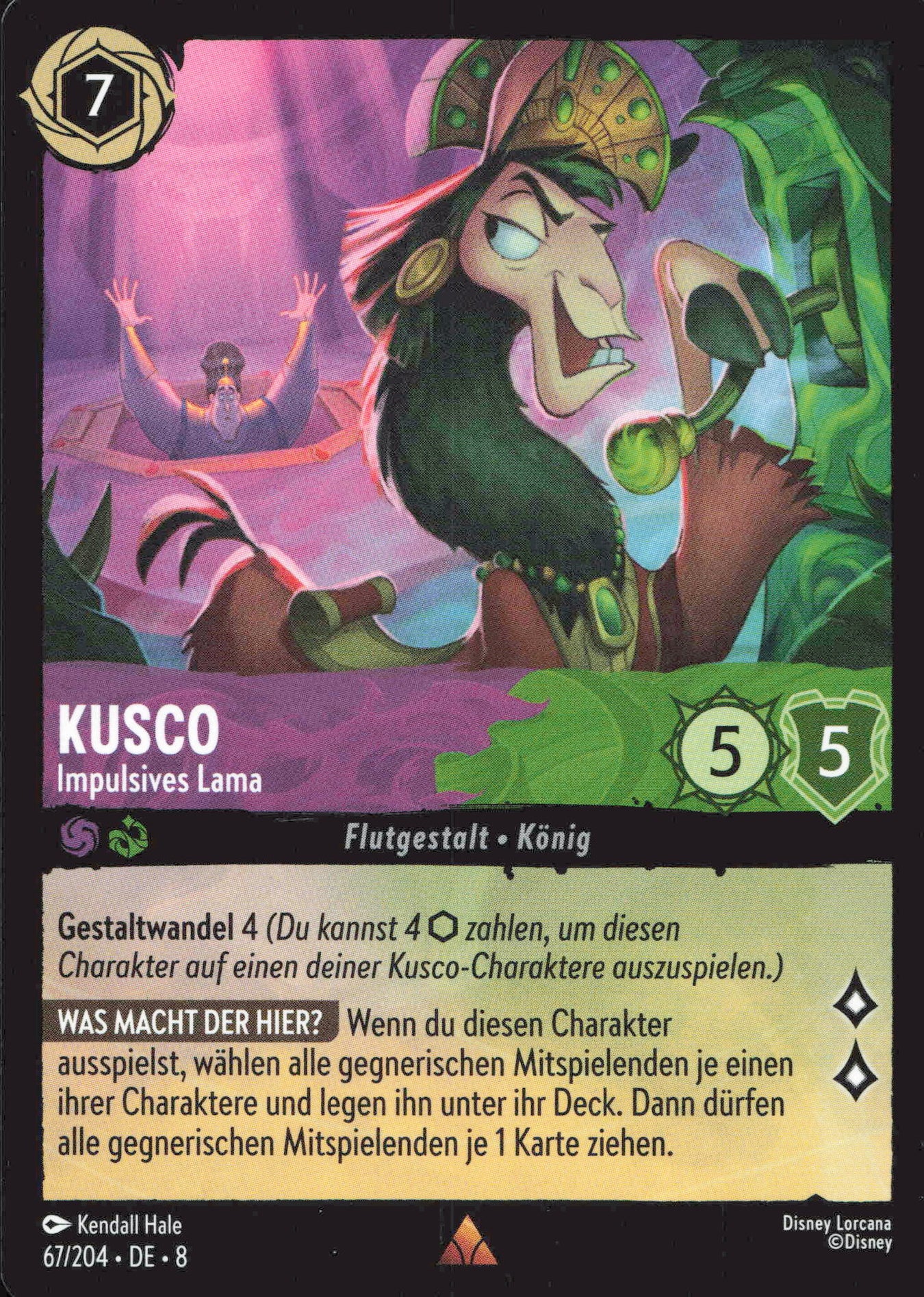 Alle Kusco Charakterkarten in Disney Lorcana