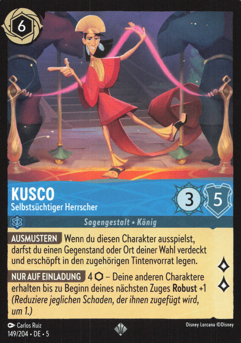 Kusco - Selbstsüchtiger Herrscher 5SSK-149 Super Rare Deutsch