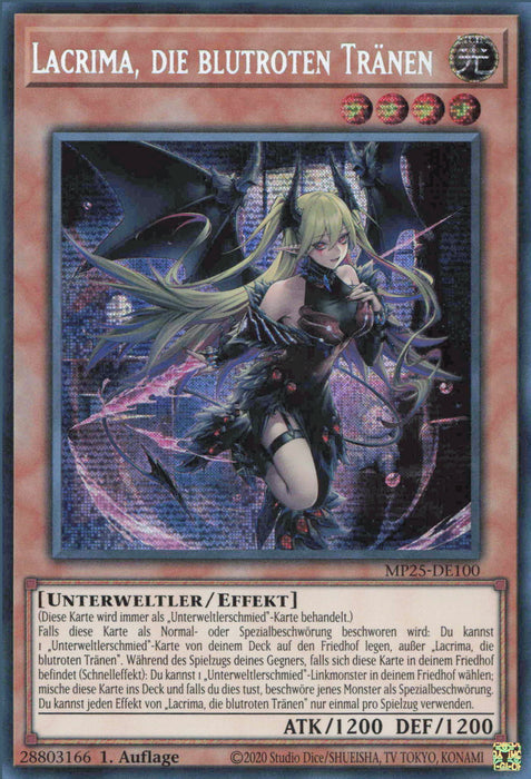 Lacrima, die blutroten Tränen MP25-DE100 Secret Rare Deutsch