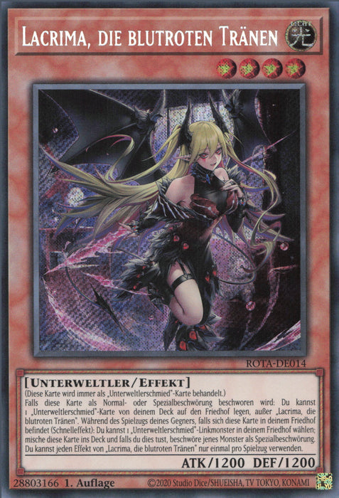 Lacrima, die blutroten Tränen (V.1) ROTA-DE014 Secret Rare Deutsch