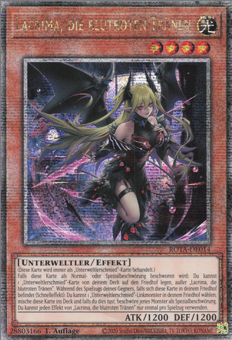 Lacrima, die blutroten Tränen (V.2) ROTA-DE014 Quarter Century Secret Rare Deutsch