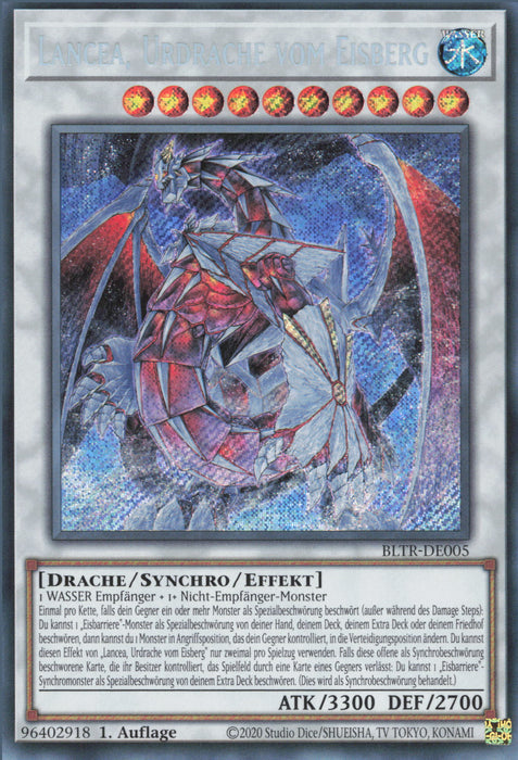 Lancea, Urdrache vom Eisberg (V.1) BLTR-DE005 Secret Rare Deutsch