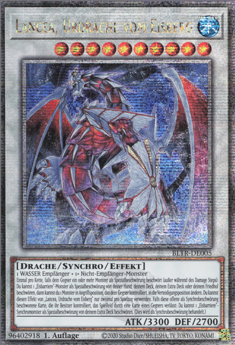 Lancea, Urdrache vom Eisberg (V.2) BLTR-DE005 Quarter Century Secret Rare Deutsch