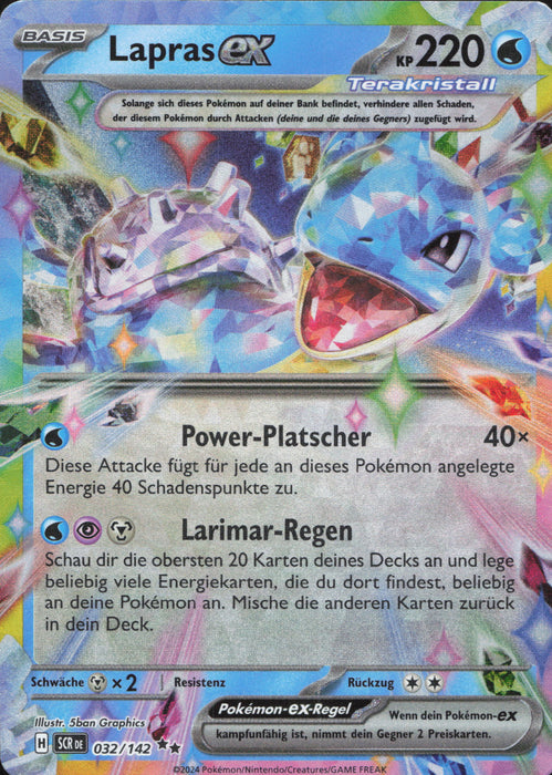 Lapras ex SCR-032 Double Rare Deutsch