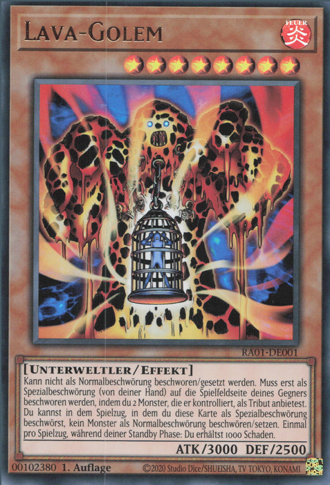 Lava-Golem (V.2) RA01-DE001 Ultra Rare