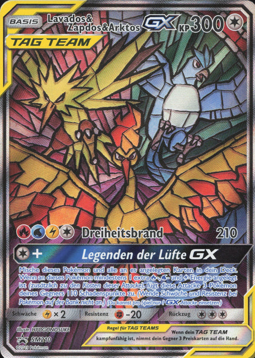 Lavados & Zapdos & Arktos GX SM-210 Promo Deutsch