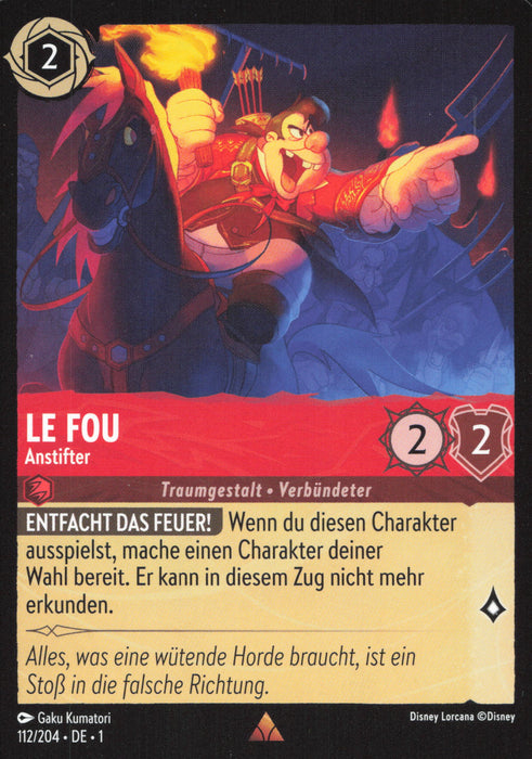 Le Fou - Anstifter 1TFC-112 Rare Deutsch