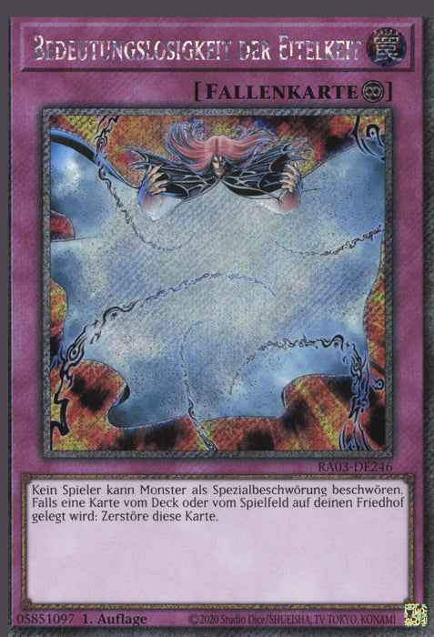 Leere der Eitelkeit (V.1) RA03-DE246 Platinum Secret Rare Deutsch