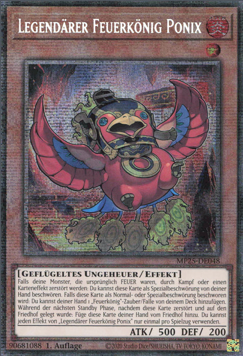 Legendärer Feuerkönig Ponix MP25-DE048 Starlight Rare Deutsch