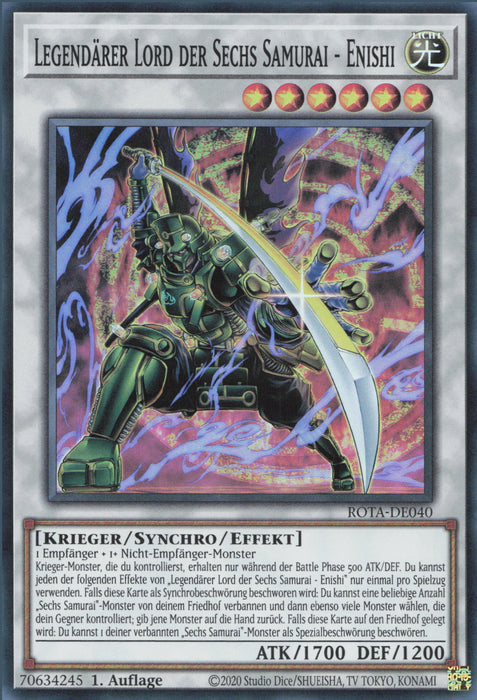 Legendärer Lord der Sechs Samurai - Enishi ROTA-DE040 Super Rare Deutsch