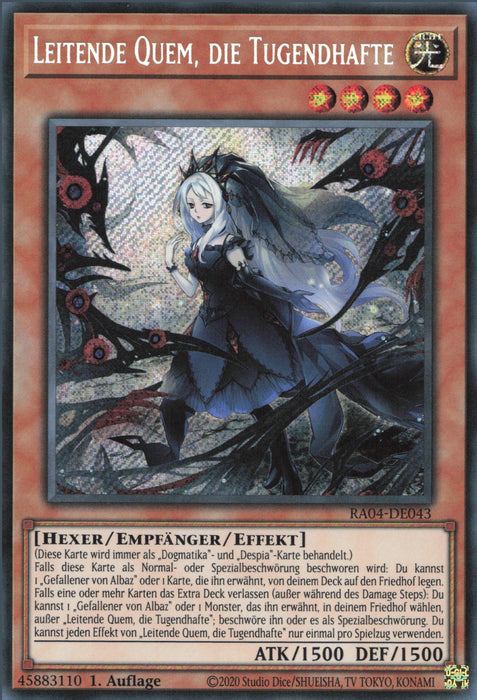 Leitende Quem, die Tugendhafte (V.3) RA04-DE043 Secret Rare Deutsch