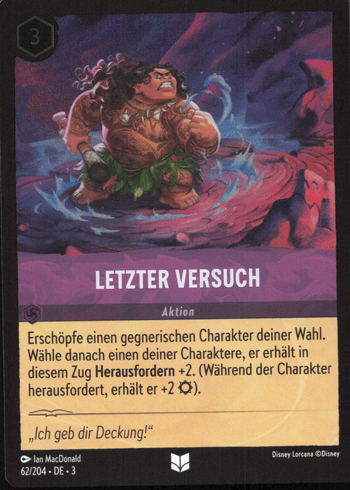 Letzter Versuch 3INK-062 Uncommon Deutsch