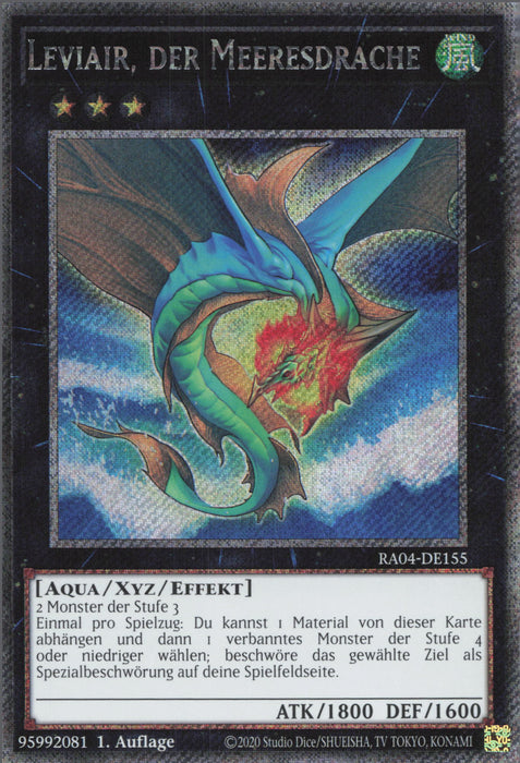 Leviair, der Meeresdrache (V.1) RA04-DE155 Platinum Secret Rare Deutsch