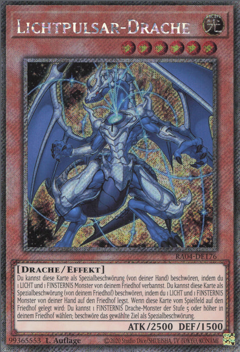 Lichtpulsar-Drache (V.1) RA04-DE176 Platinum Secret Rare Deutsch