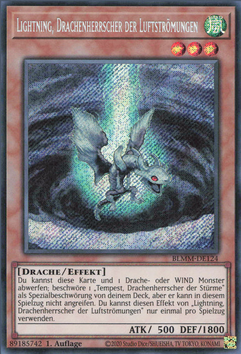 Lightning, Drachenherrscher der Luftströmungen BLMM-DE124 Secret Rare Deutsch