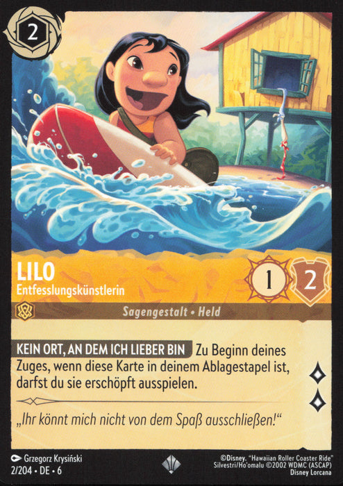 Lilo - Entfesslungskünstlerin 6AZS-002 Super Rare Deutsch