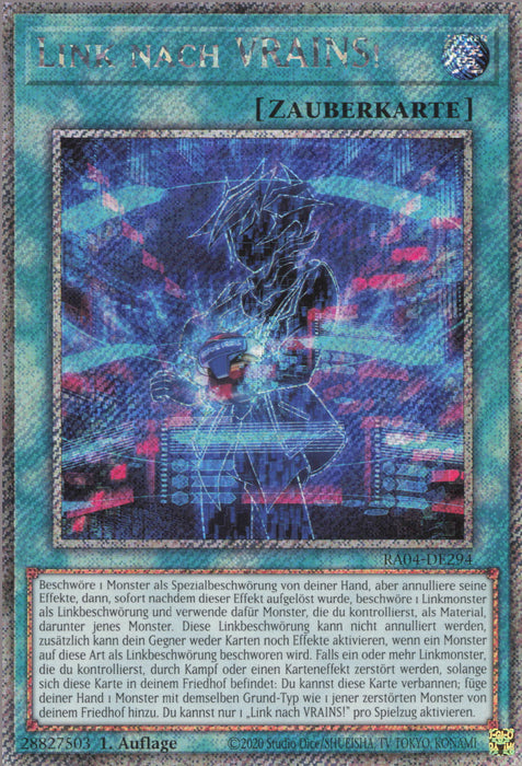 Link nach VRAINS! (V.1) RA04-DE294 Platinum Secret Rare Deutsch