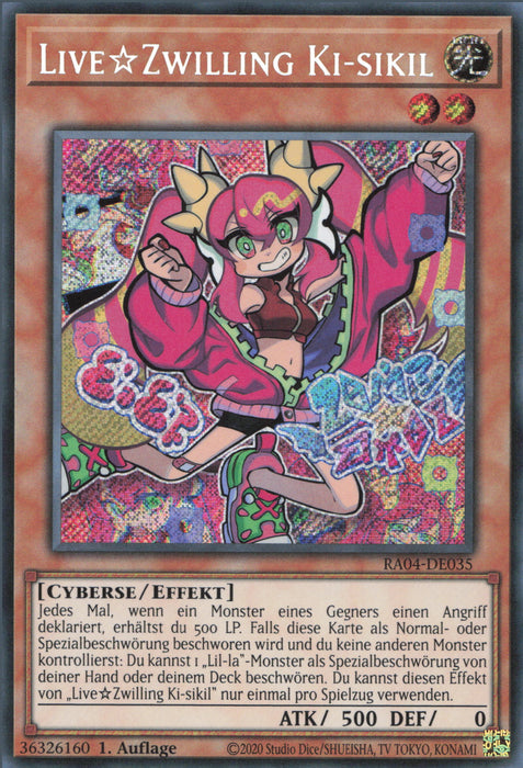 Live Zwilling Ki-sikil (V.3) RA04-DE035 Secret Rare Deutsch